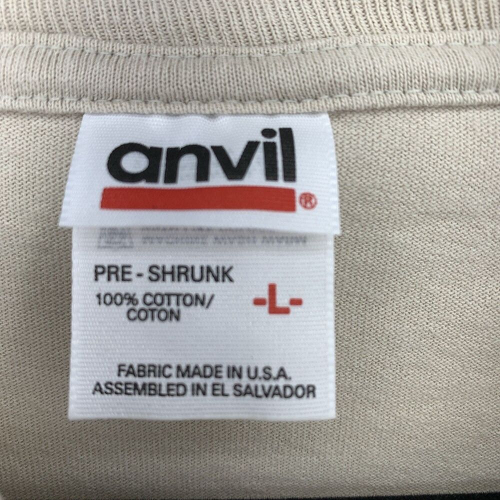 Vintage‎ Anvil Long Sleeve Crewneck Tshirt Fall Graphic Scarecrow USA 90’s Large - Picture 3 of 6